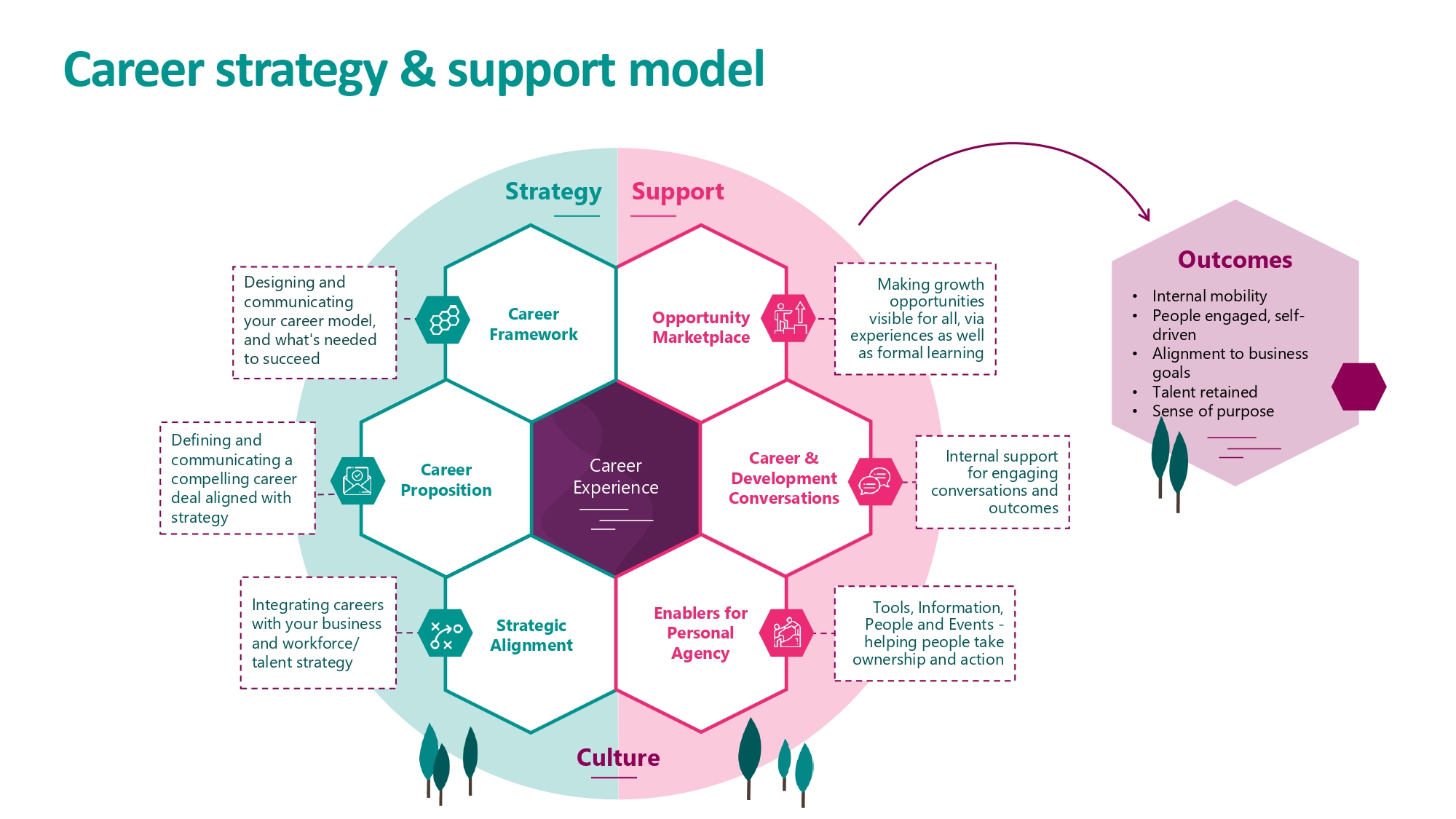 Career strategy and support model